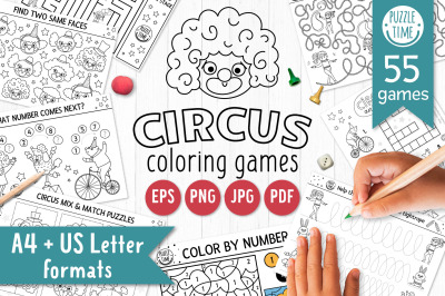 Circus coloring games
