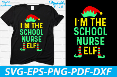 Nursing School Nurse Elf Christmas Shirt