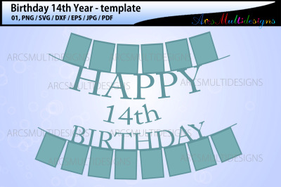 birthday 14th year template