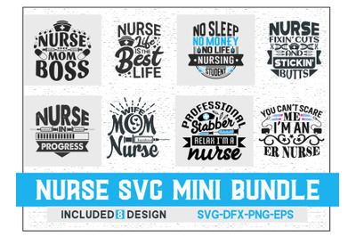 Nurse SVG Mini Bundle.