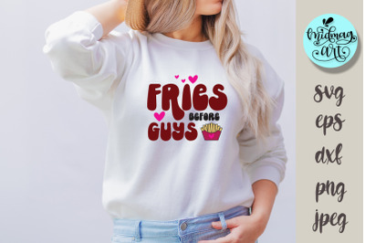 Fries before guys svg, love svg