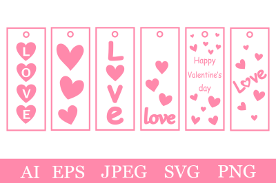 Valentine&#039;s day Gift Tags. Gift Tags SVG. Gift Tags template