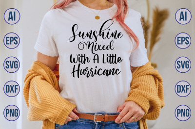 sunshine mixed with a little hurricane svg cut file