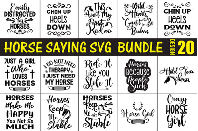 Horse Saying SVG Bundle