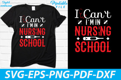 Nursing School T-shirt Sublimation Svg