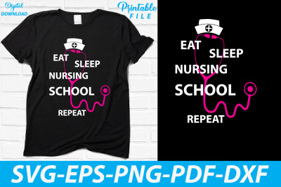 Nursing T-shirt Sublimation Design Svg