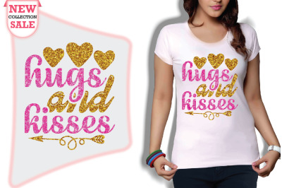 Hugs And Kisses Svg Cut file