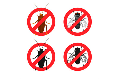 Insects warning signs