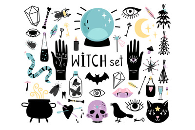 Witch magic elements