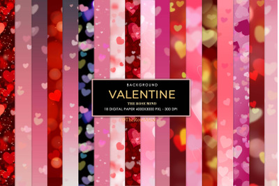 Valentine background, Valentine digital paper,