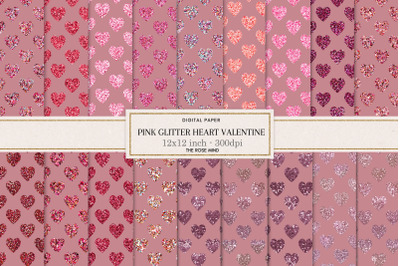 Valentine Glitter Digital Paper