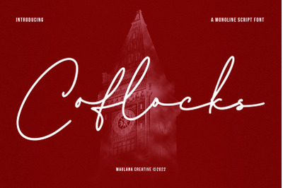 Coflocks Monoline Script Font