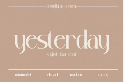 yesterday Typeface