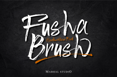 Fusha Brush - Handwritten Brush Font