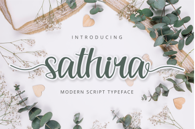 Sathira - Modern Script Font