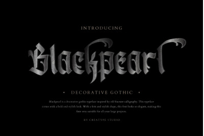 Blackpearl Decorative Gothic