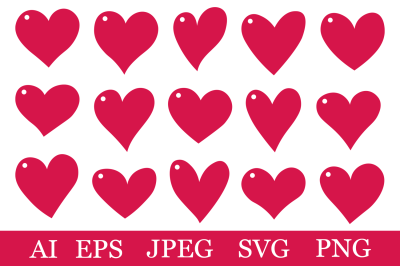 Hearts Gift Tags templates. Valentine&#039;s day Gift Tags SVG