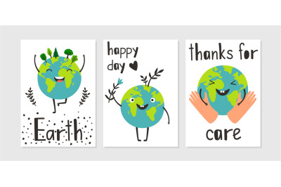 Happy planet poster set