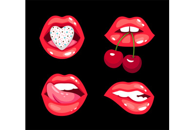 Sensual kisses set