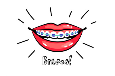 Orthodontic braces icon