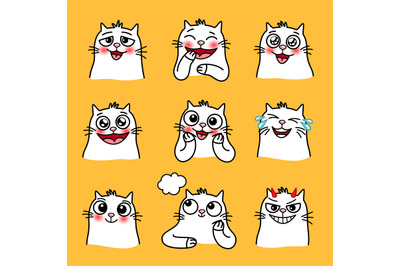 Laughing cat emoticons