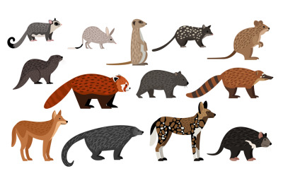 African animals set