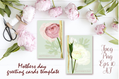 Mother&#039;s Day greeting cards AI,EPS,PNG,JPEG