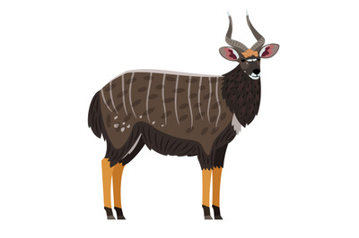 African Antelope cartoon icon