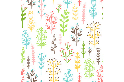 Blossom branches easter seamless pattern