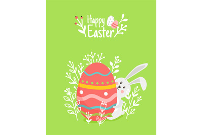 Easter card with egg