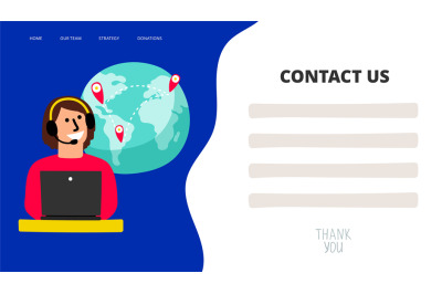 Contact us template