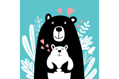 Bear family scandinavian style