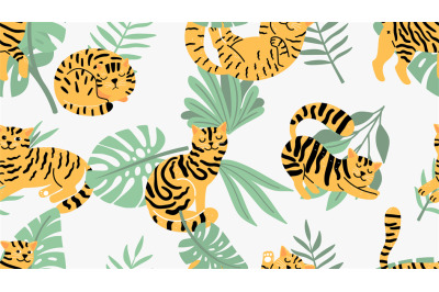 Jungle cats pattern