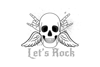 Lets rock logo