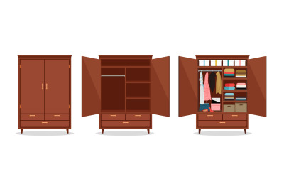 Close open wardrobe