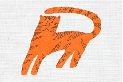 Orange tiger PNG clip art Tiger digital graphics