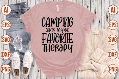 Camping is My Favorite Therapy svg