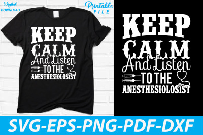 Keep Calm and Listen to the Anesthetist