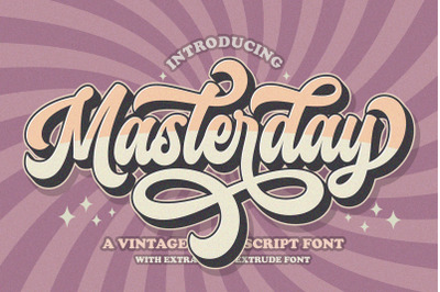 Masterday - Vintage Retro font