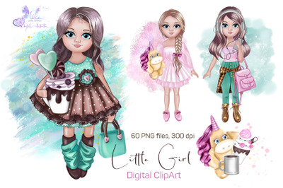 Little girl  (Digital ClipArt)