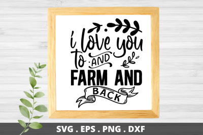 SD0002 - 18 I love you to the farm and back