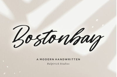 Bostonbay Modern Handwritten Font