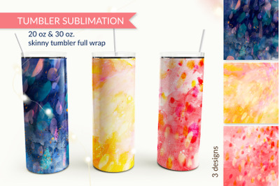 Abstract sublimation design. Skinny tumbler wrap design