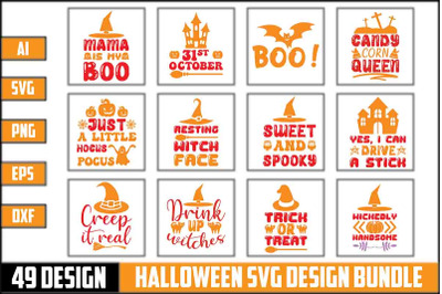 Halloween svg design bundle