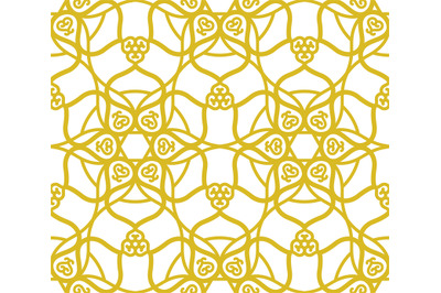 Arabic muslim golden pattern with ramadan islam floral motif