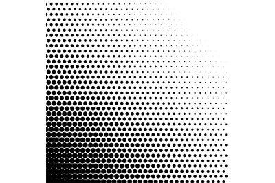 Halftone dots gradient fade digital monochrome pattern