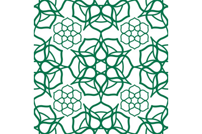 Seamless pattern with traditional Oriental Arabic Muslim ornament