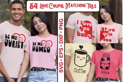 Love Couple Matching T Shirt Quotes SVG Bundle