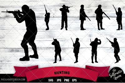 Hunting svg file&2C; Hunter svg cut file&2C; silhouette studio