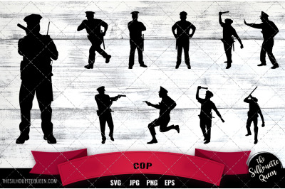 Cop svg file, police svg cut file, silhouette studio